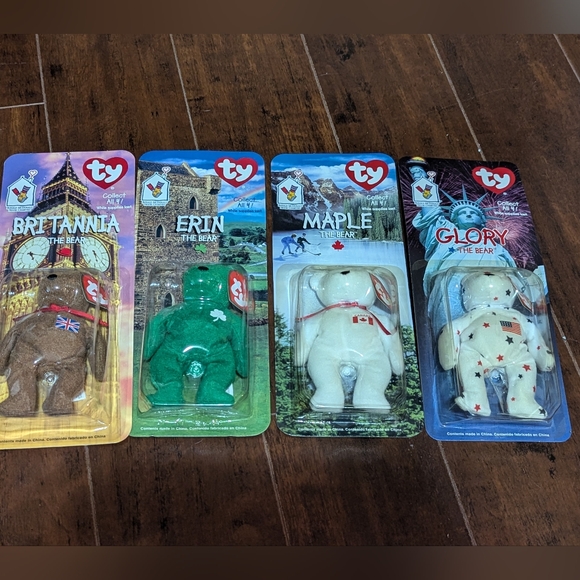 RARE* Set of all 4 1999 McDonald's Beanie Babies Small - Picture 2 of 11